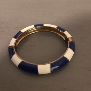 J. crew gold/white/blue magnetic bangle